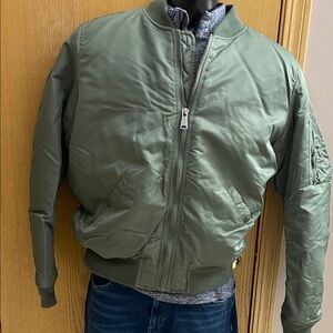 Men's Olive Bomber Jacket